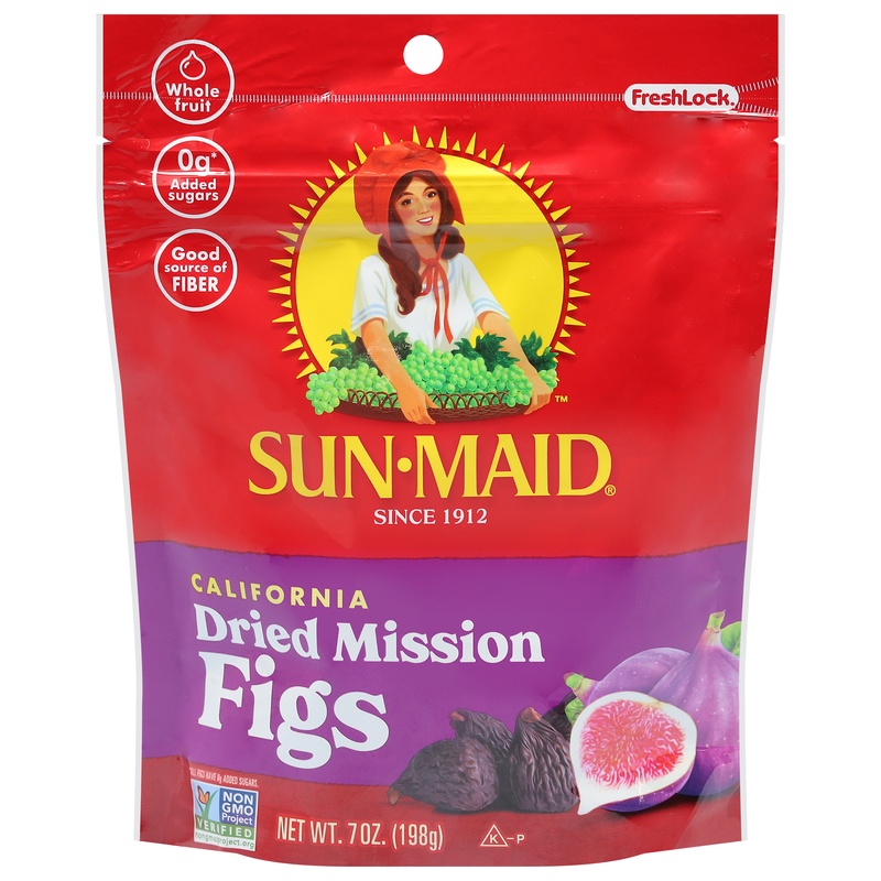 Sun-Maid Orchard Choice Figs, Dried Mission, California 7 Oz