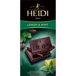 Dark Chocolate With Lemon And Mint, Heidi 80g