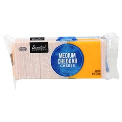 Essential Everyday Cheese, Medium Cheddar 8 Oz