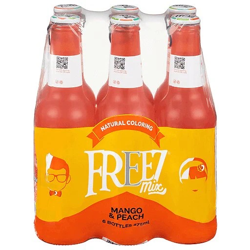 Freez Mix Carbonated Drink, Mango & Peach