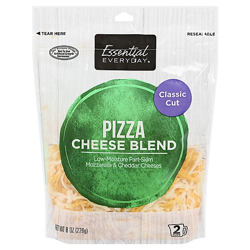 Essential Everyday Cheese Blend, Pizza, Classic Cut 8 Oz