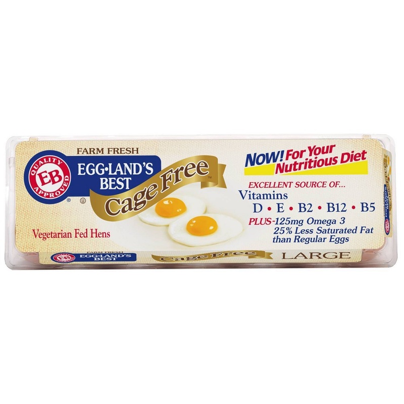 Eggland's Best Farm Fresh Cage Free Eggs Brown Grade A Large 1DZ