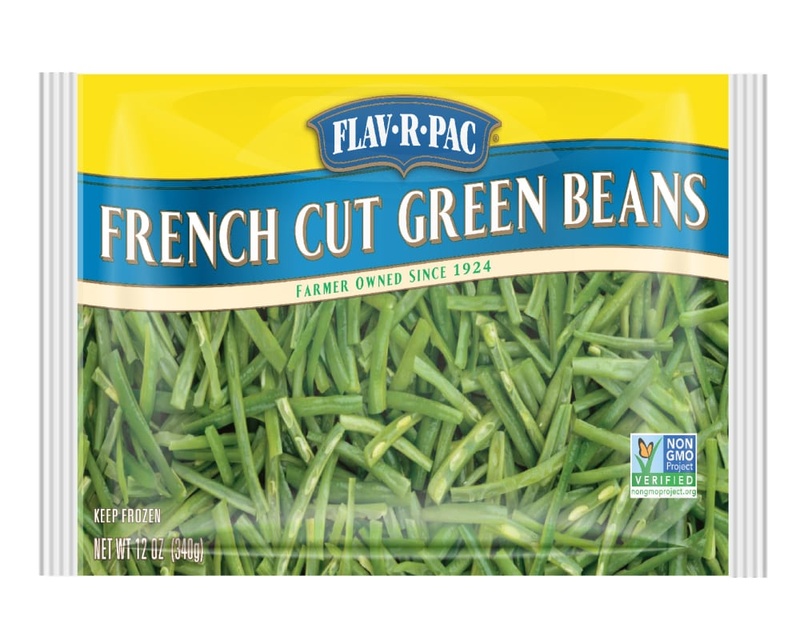 Flav R Pac Green Beans, French Cut 12 Oz