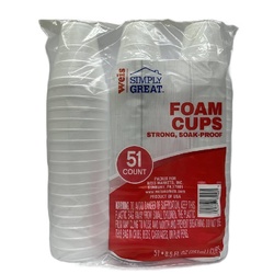 Foam Cups 8.5oz