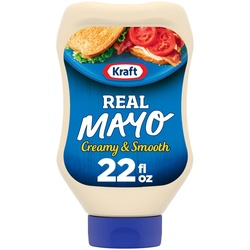 Kraft Real Mayo Creamy & Smooth Mayonnaise, 22 Fl Oz Bottle