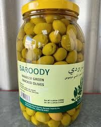 Baroody Nabulsi Green Crack Olives 4.40