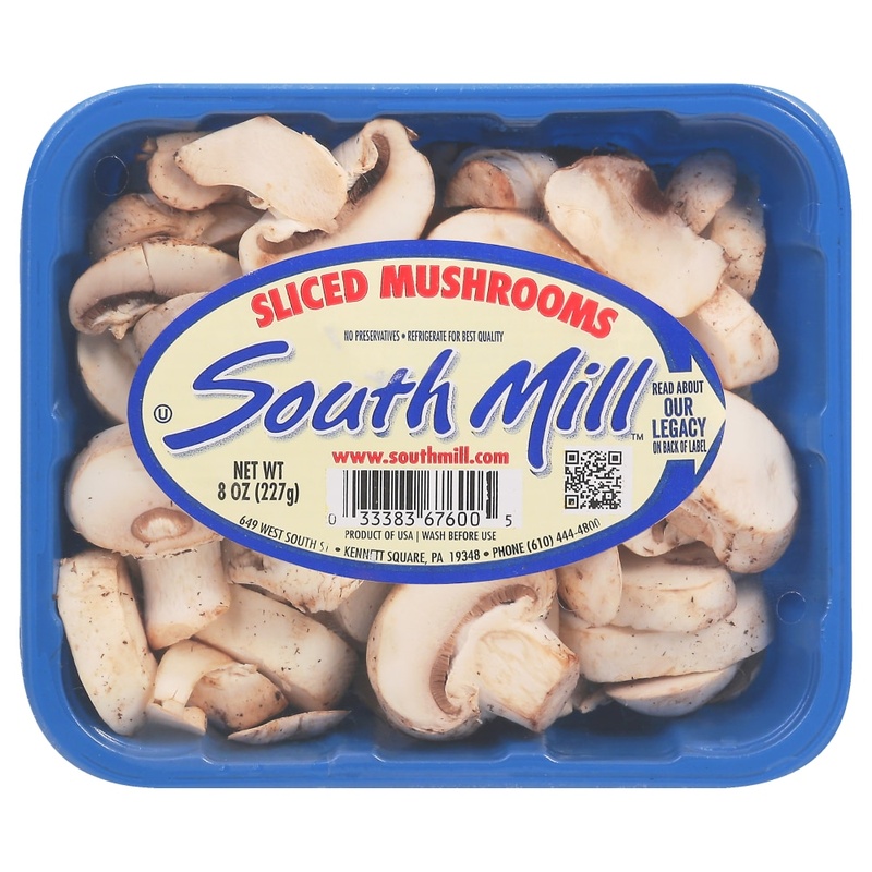 South Mill Sliced White Mushrooms - 8oz