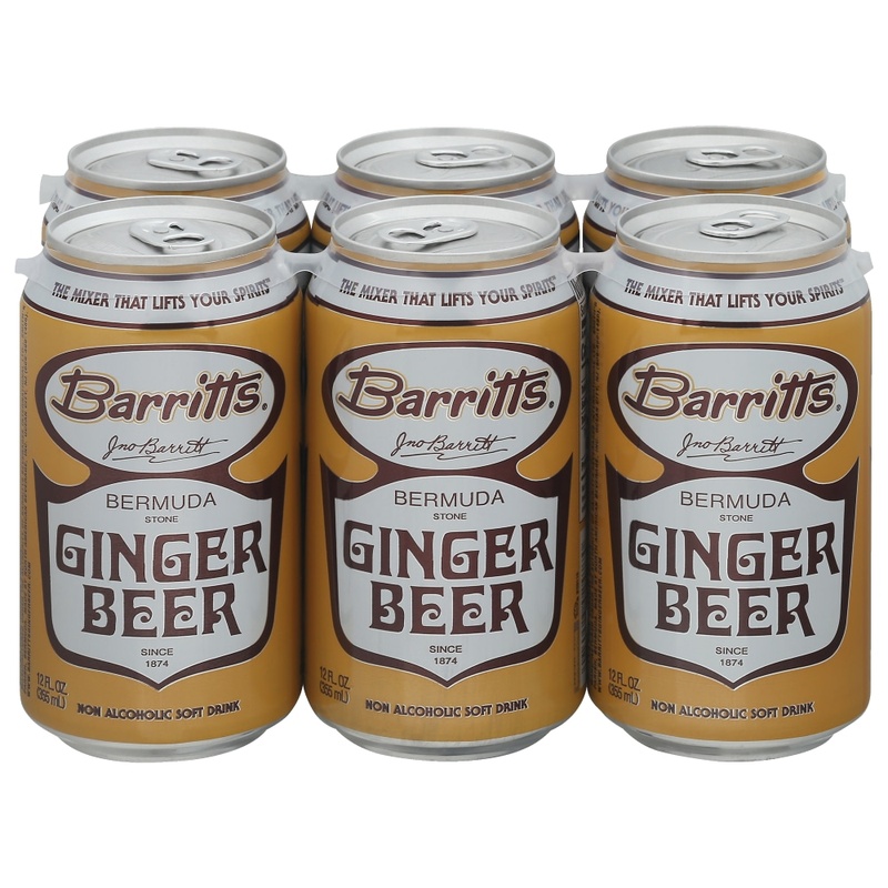 Barritt's Bermuda Stone Ginger Beer 6pk Can