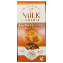 Cambridge & Thames C T Milk Chocolate W-Caramel Crunch 3.-whole