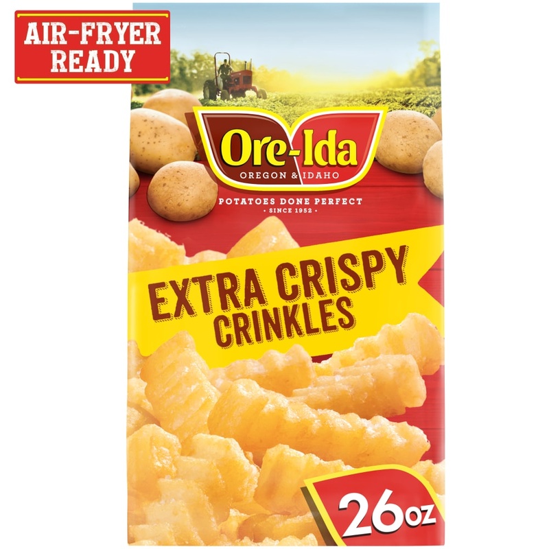 Ore Ida Extra Crispy Crinkles French Fries Fried Frozen Potatoes