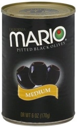 Mario Olives, California, Pitted Black, Medium