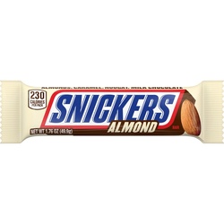 Snickers Almond Candy Milk Chocolate Bar, Full Size, 1.76 Oz
