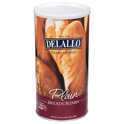 Delallo Breadcrumbs, Plain, Traditional 24 Oz