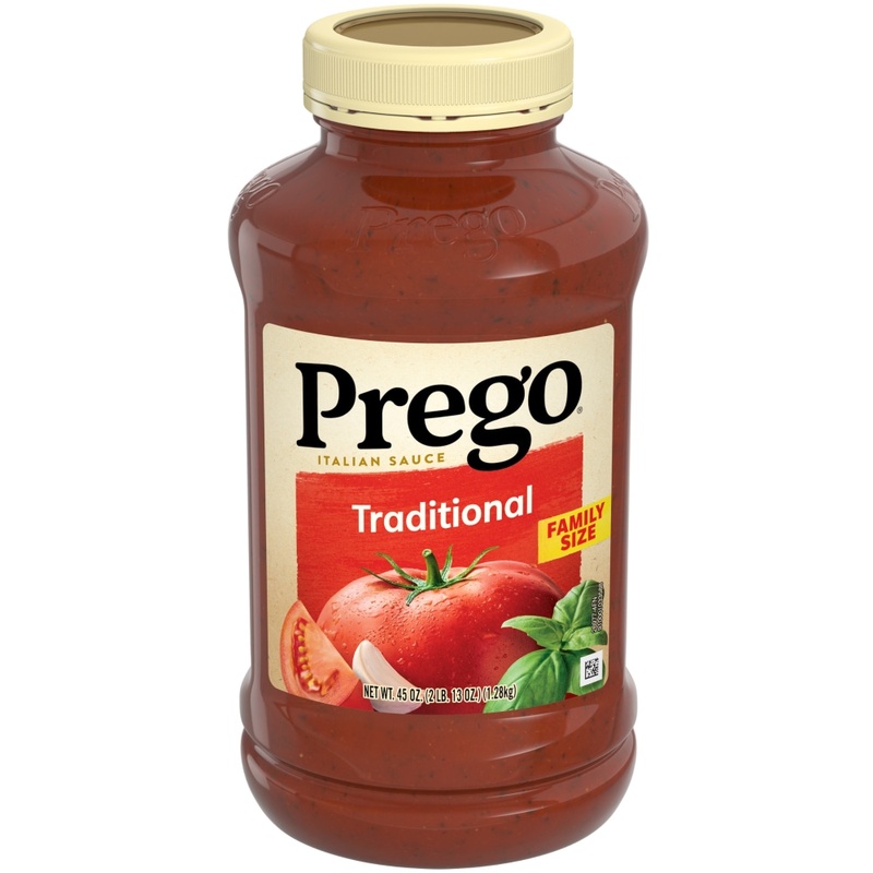 Prego Pasta Sauce Traditional Italian Tomato Sauce, 45 Oz