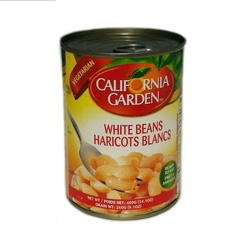 California Garden-White Beans Haricots Blancs 400 Gr 14.1 Oz