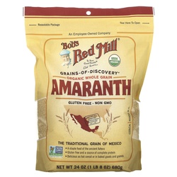 Bob's Red Mill Organic Whole Grain Amaranth 24 Oz Pouch 4ct Case