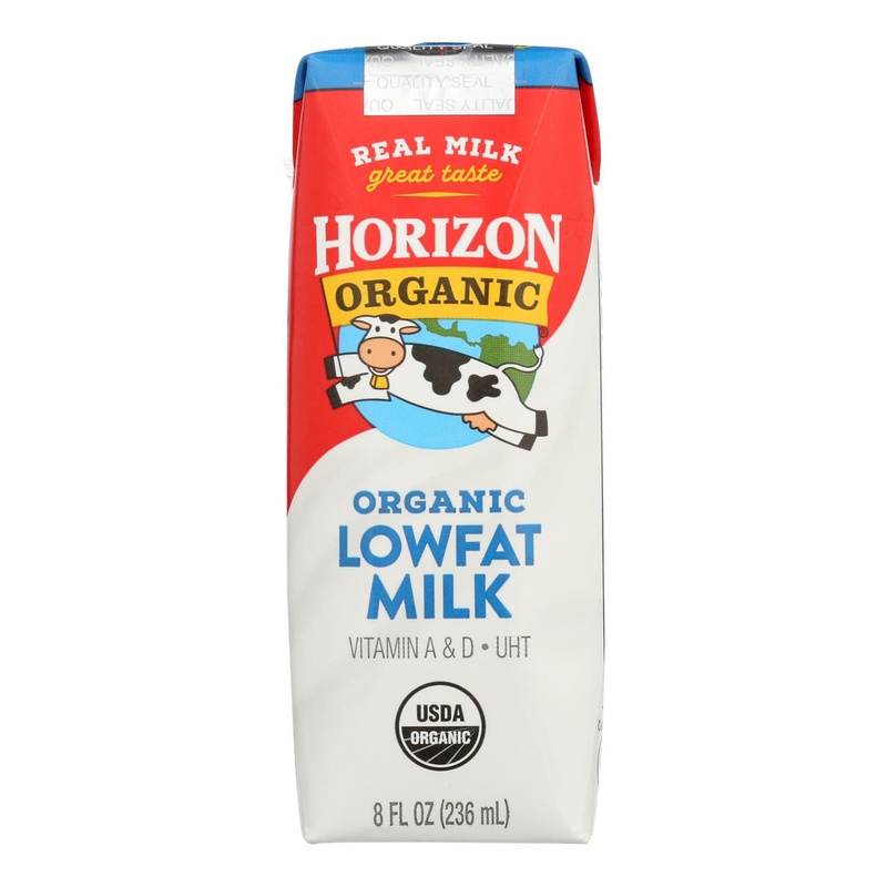 Horizon Organic Dairy Low Fat 1 % Milk - Aseptic - 12/8 Fl Oz