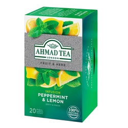 Ahmad Tea Peppermint Lemon 20 Bags