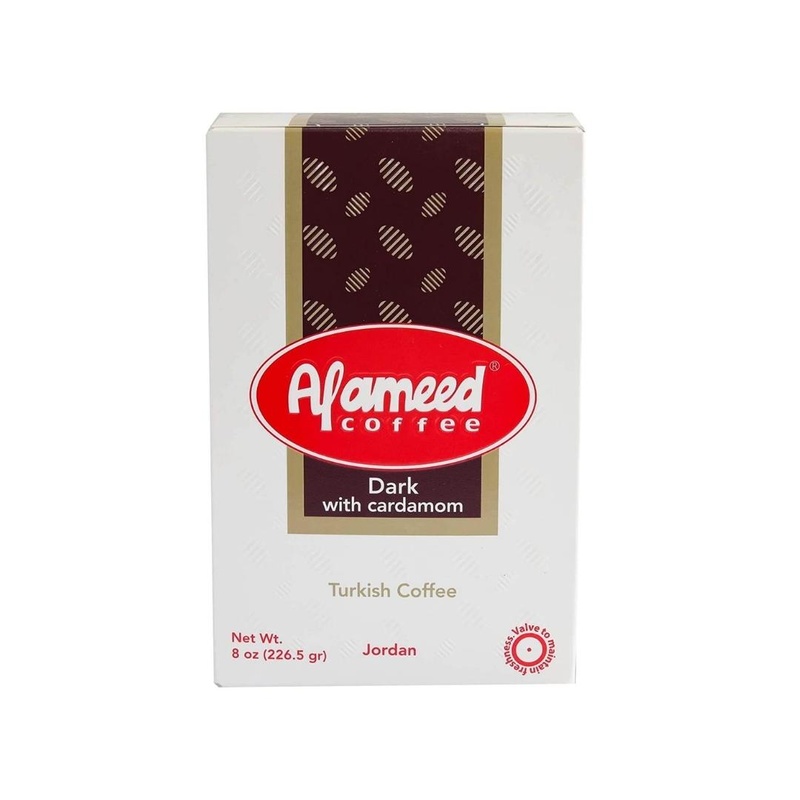 Al Ameed Dark Roast Ground Coffee With Cardamom 8 Oz