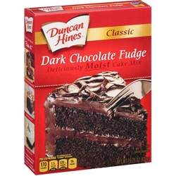 Duncan Hines Perfectly Moist Dark Chocolate Fudge Cake Mix