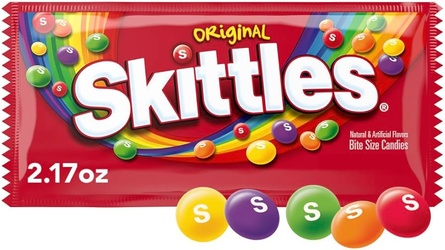 Skittles Original Bite Size Candies 2.17 Oz. Bag