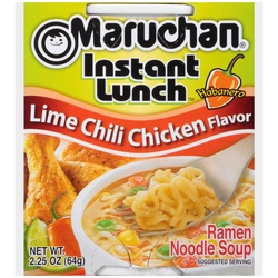 Maruchan Instant Lunch Lime Chili Chicken Flavor Ramen Noodle Soup 2.25 Oz. Cup