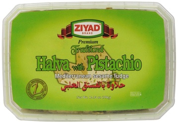 Ziyad Halva, With Pistachio, Traditional 12.34 Oz