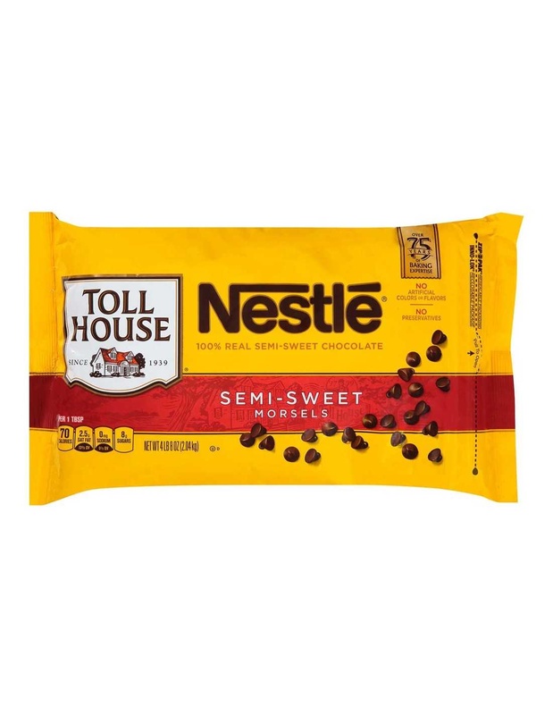 Nestle Toll House Morsels, 100% Real Chocolate, Semi Sweet 72 Oz