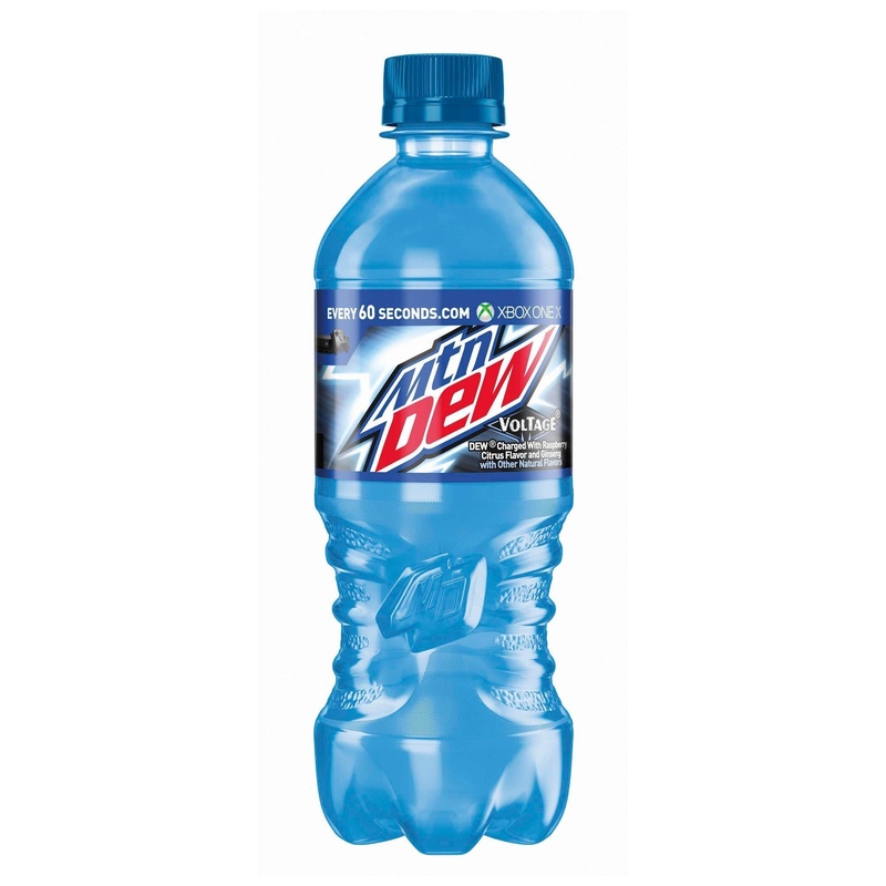 Mtn Dew Voltage Soda Raspberry Citrus And Ginseng 20 Fl Oz