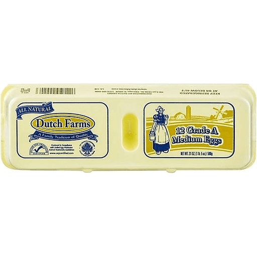 Dutch Farms Grade A Medium Eggs