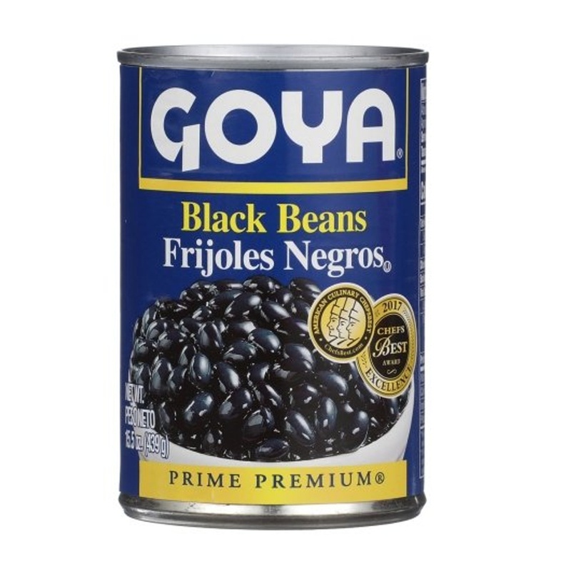 Goya 15.5 Oz. Premium Black Beans - 24/Case