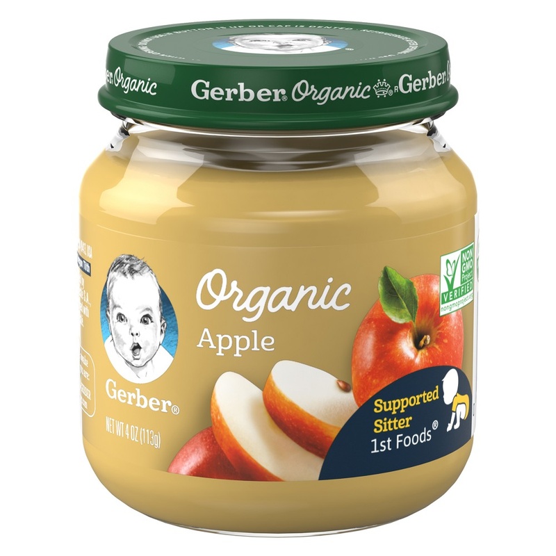 Gerber 1st Foods Organic Apple Baby Food 4 Oz. Jar