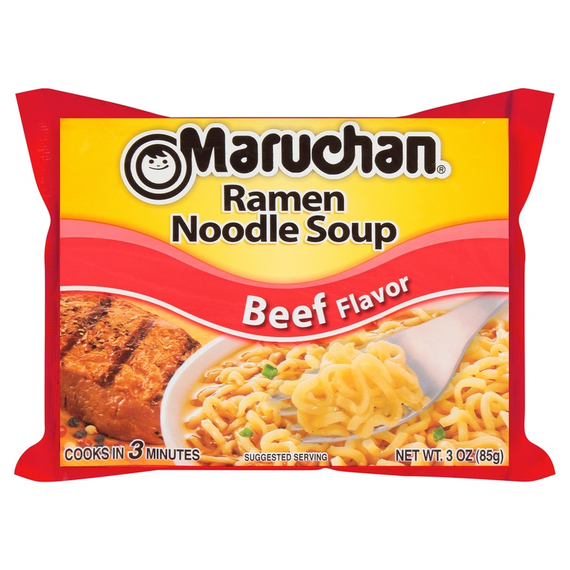 Maruchan Ramen Noodle Soup, Beef Flavor 3 Oz