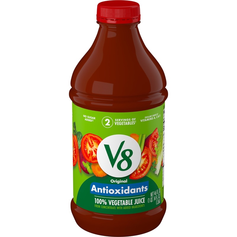 V8 Antioxidants Original 100% Vegetable Juice 46 Fl Oz Bottle