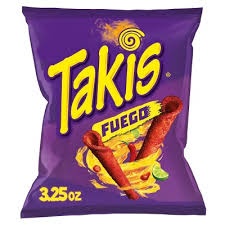 Takis Tortilla Chips, Blue Heat, Extreme 3.25 Oz