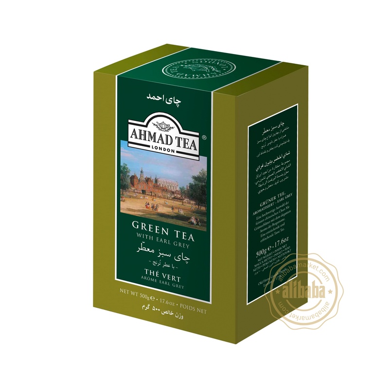 Ahmad Green Tea With Earl Grey, 500g