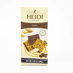 Heidi Florentine Dark Chocolate With Almonds 3.53 Oz