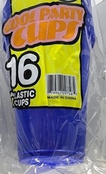 Plastic Cup 16oz Blue