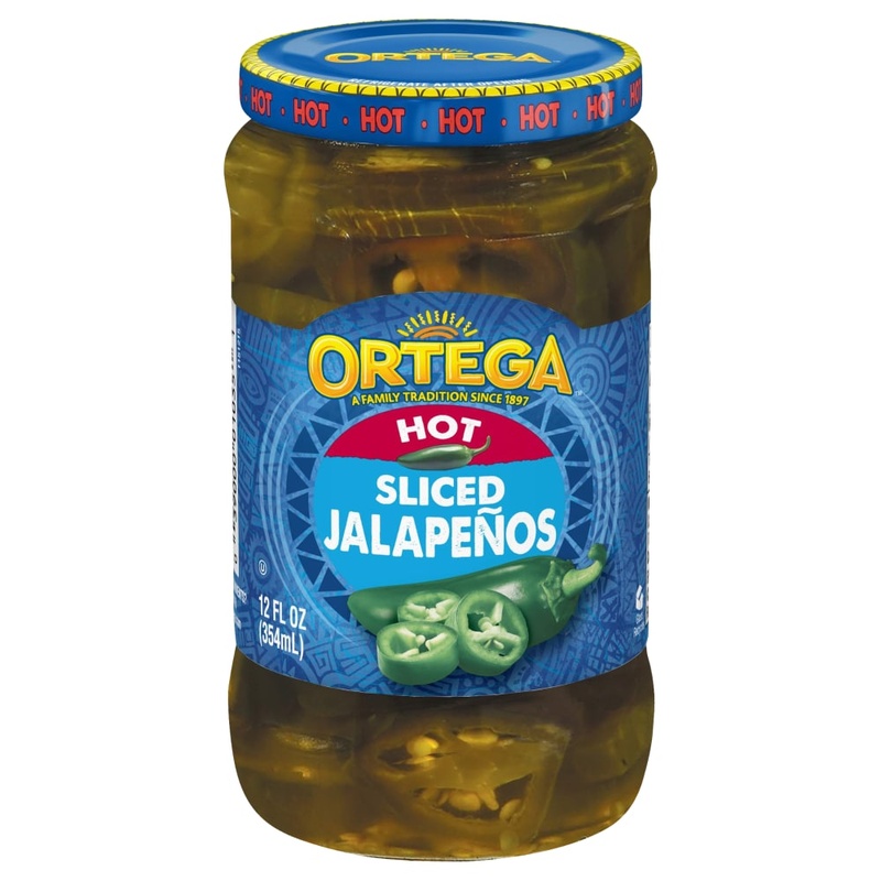 Ortega Jalapenos, Hot, Sliced 12 Fl Oz