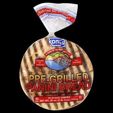 Kontos Panini Bread, Pre Grilled, Eight Inch