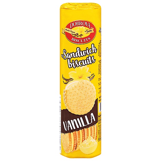 Dobrova Sandwich Biscuits, Vanilla 15.87 Oz