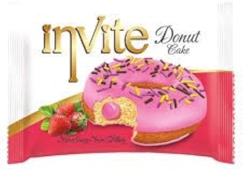 Invite Donut Cake Strawberry