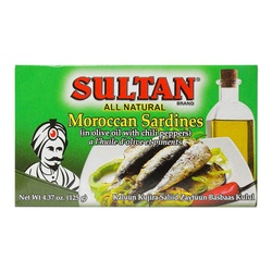 Sultan Sardines, Moroccan, In Olive Oil With Chili Peppers