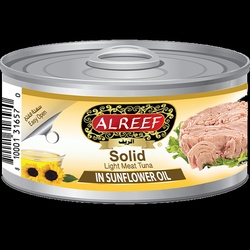 Alreef Solid Light Meat Tuna In Sunflower Oil