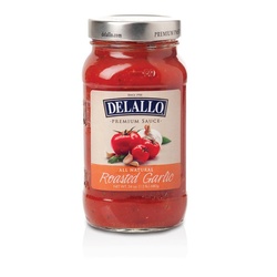 Delallo Pasta Sauce, Roasted Garlic 24 Oz