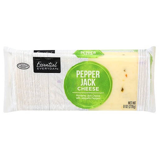 Essential Everyday Cheese, Pepper Jack 8 Oz