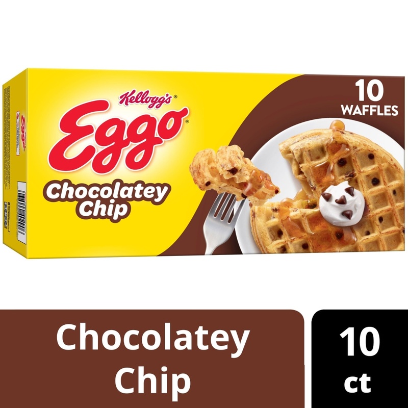 Eggo Kellogg's Chocolatey Chip Frozen Waffles - 12.3oz/10ct