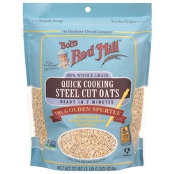 Bob's Red Mill Quick Cooking Steel Cut Oats Whole Grain 22 Oz