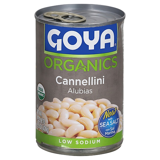 Goya Organics Low Sodium Cannellini Beans 15.5 Oz