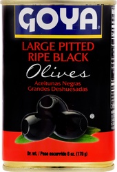 Goya Large Ripe Black Olives Pitted